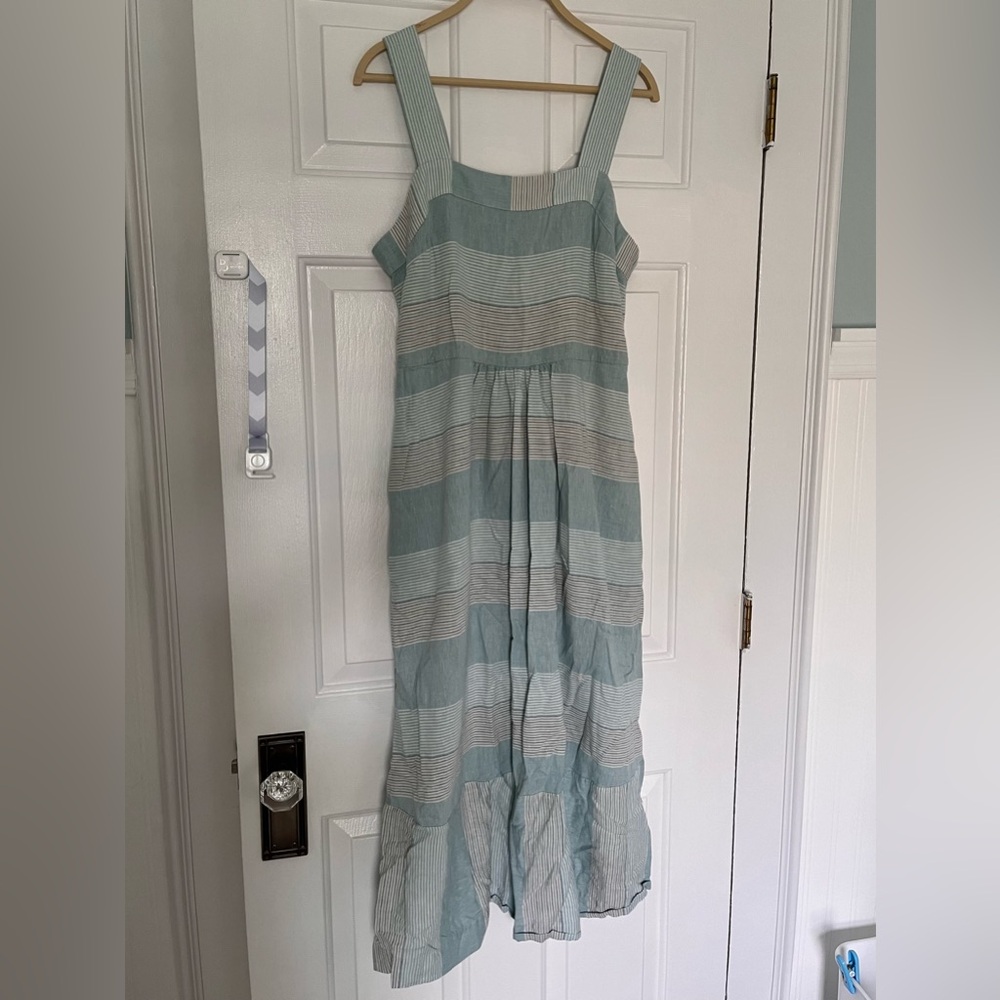 Patagonia Garden Island Midi Dress - blue - medium